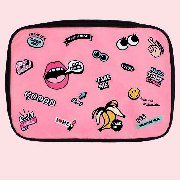 Pink Sublimation Cosmetic Bag Pouch Bag X1223409 - Tuzzut.com Qatar Online Shopping