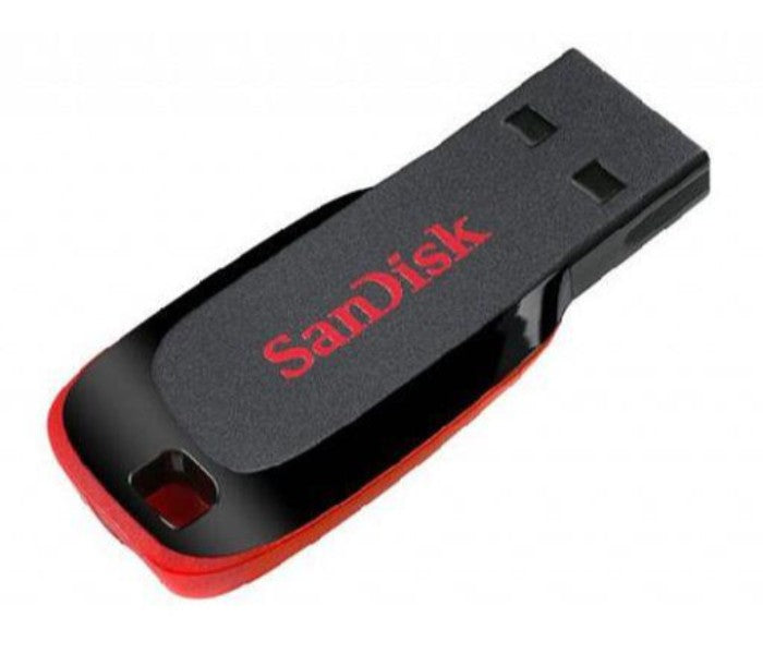SanDisk SDCZ50-064G-B35 64GB Cruzer Blade USB 2.0 Flash Drive - Black & Red - TUZZUT Qatar Online Store