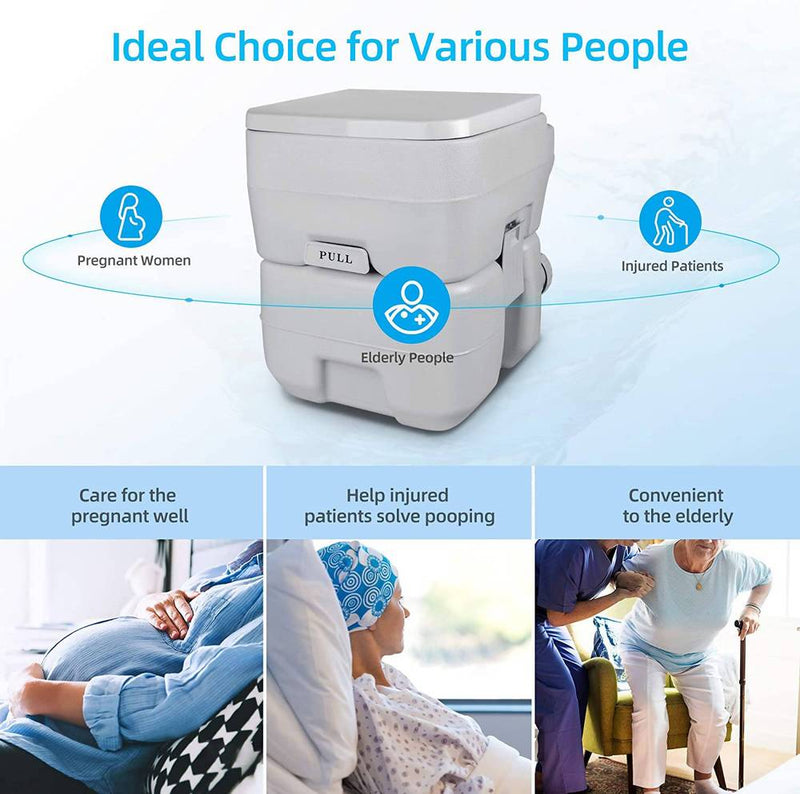 Privacy Tent + Portable Toilet + Portable Pressure Shower Non-electric - Tuzzut.com Qatar Online Shopping