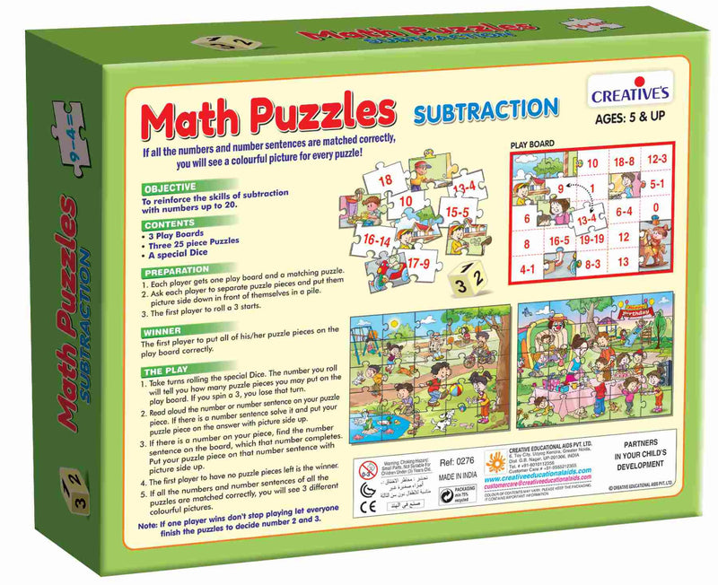 Math Puzzles- Subtraction - Tuzzut.com Qatar Online Shopping