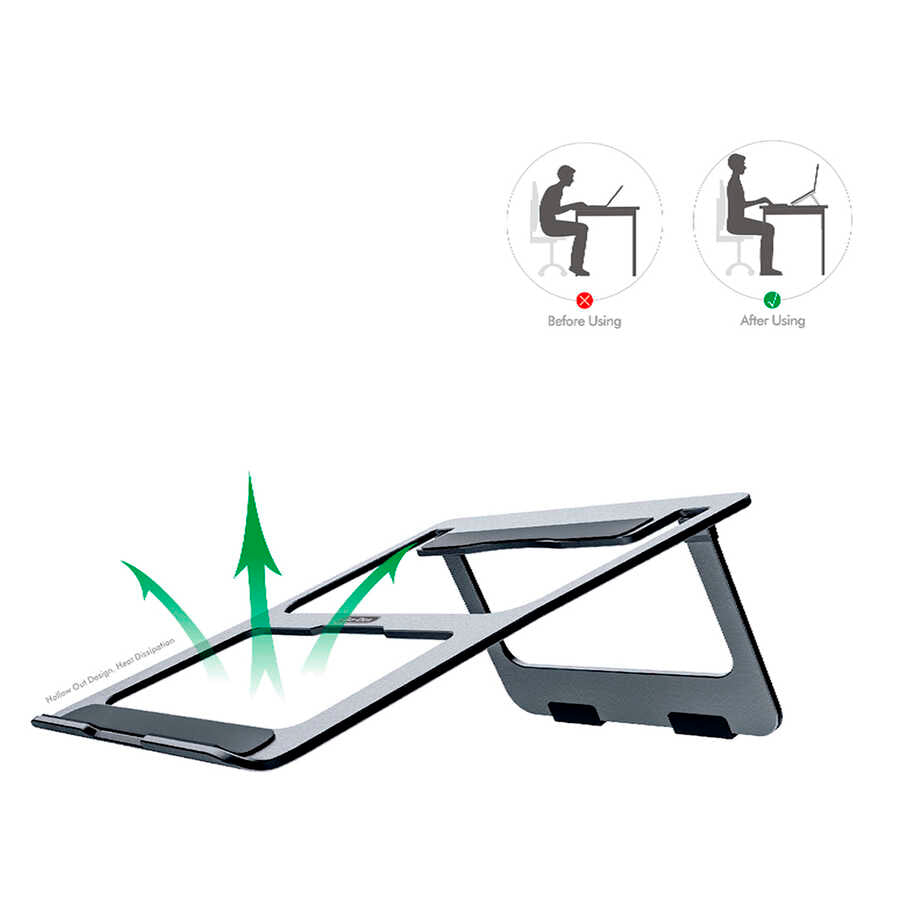 Go Des Aluminium Alloy Collapsible Laptop Holder GD-HD887 Go Des Aluminium Alloy Collapsible Laptop Holder GD-HD887
