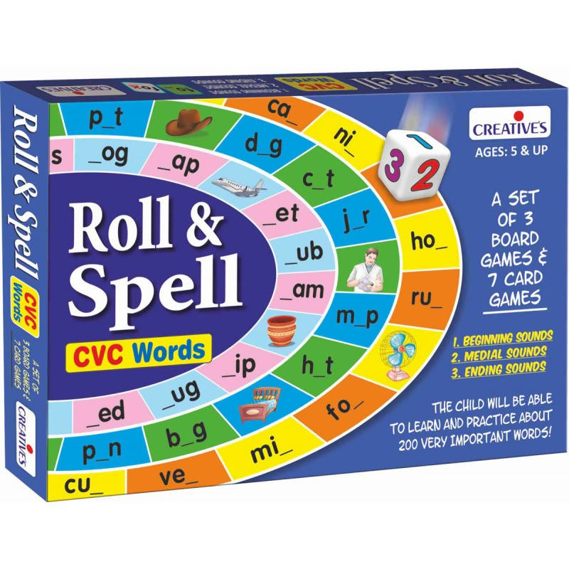 Roll & Spell-CVC Words Roll & Spell-CVC Words