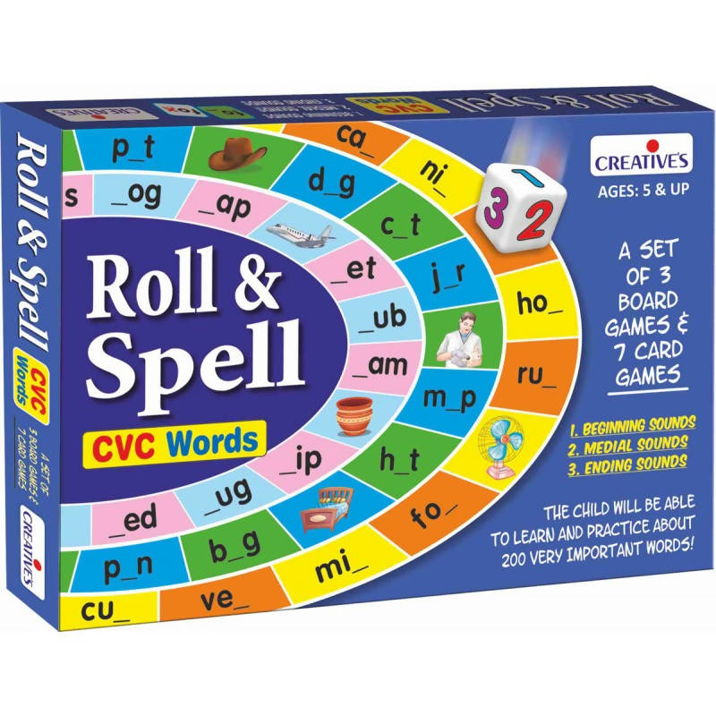 Roll & Spell-CVC Words - Tuzzut.com Qatar Online Shopping