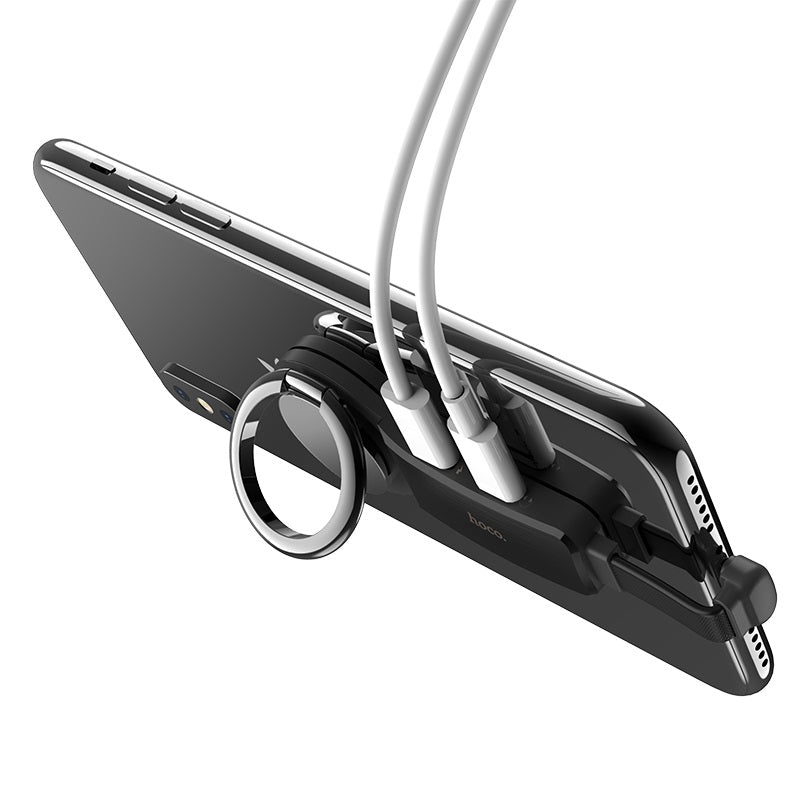 HOCO LS22 Apple Dual Lightning digital audio converter with Ring Bracket - Tuzzut.com Qatar Online Shopping