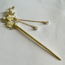 Simple flower hairpin female Gufeng Hairpin niche disc hair stick hairpin senior sense hair fork Hanfu accessories - Tuzzut.com Qatar Online Shopping