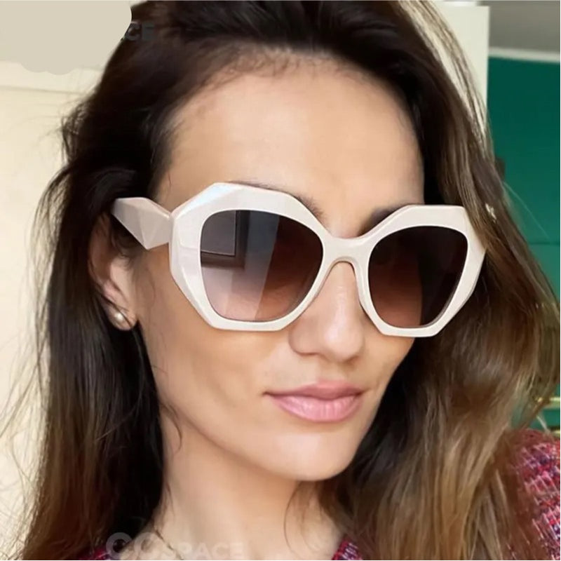 Sunglasses Big Frame Cat Eye Fashion Men Women Shades - X476302805 -HRK4004 - Tuzzut.com Qatar Online Shopping