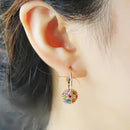 Korean Shiny Crystal Ball Pendant Earrings For Women - Tuzzut.com Qatar Online Shopping