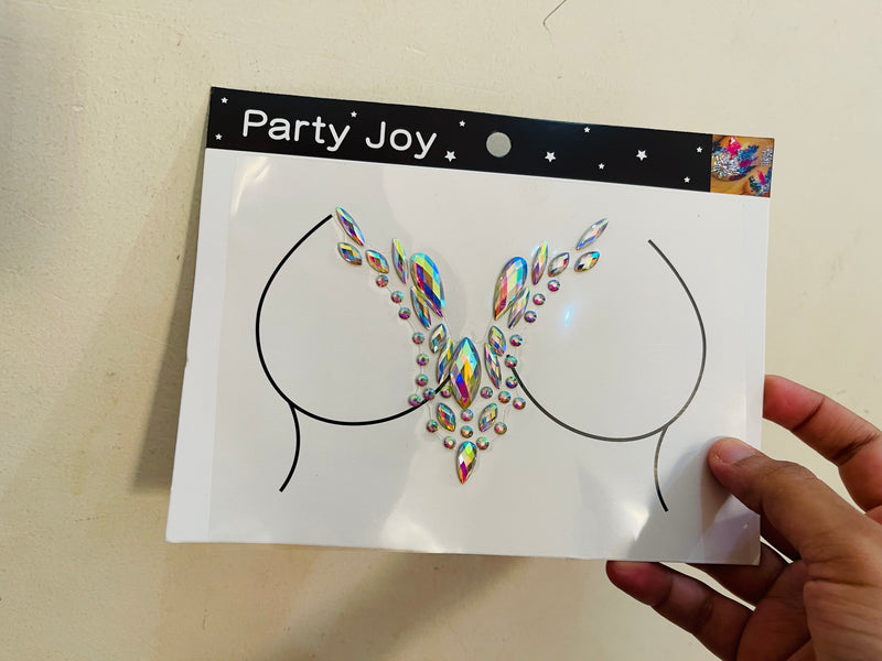 Body Jewelry Crystal Bra Sticker Paste Art party Chest Decoration