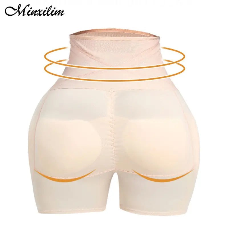 Women High Waist Control Panties Butt Lifter Body Shaper Slimming Shapewear with Hip Pads and Hook Underwear Shapers Size- S (S3343027 37) - Tuzzut.com Qatar Online Shopping