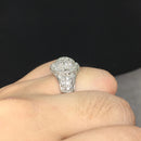 Round Men Ring Silver Color Wedding Band Male Rings Punk Hip Hop Jewelry Engagement Women Fashion - Tuzzut.com Qatar Online Shopping