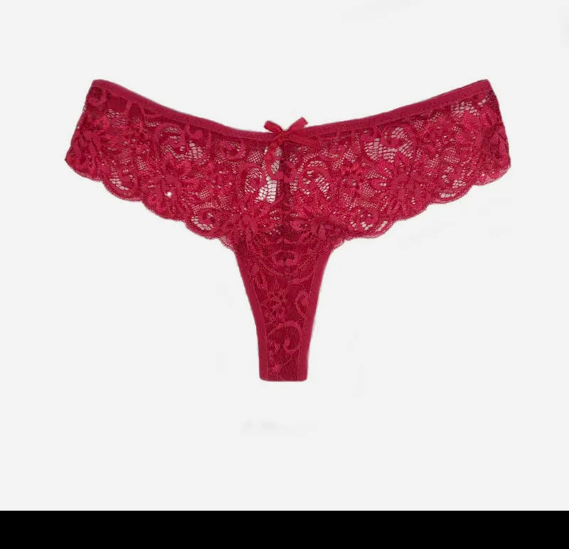 Lingerie For Women Lace Low Knickers Underwear Lady Panties Waist Briefs  Thongs 