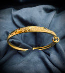 Stretch Bangle for Women Girls Gold Color Dubai Wedding Ethiopian Bracelet Africa Bride Arab Jewelry - Tuzzut.com Qatar Online Shopping