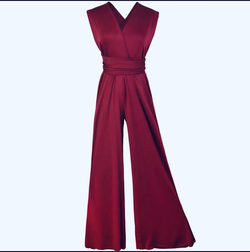 Women New Fashion Jumpsuit Multi-wear Sleeveless Sexy Long Trousers Overalls Summer Backless Romper Pants Jumpsuit Size M - S4553603 38 - HRK4001 - Tuzzut.com Qatar Online Shopping