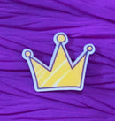 Brooch Cartoon Crown Badge Paint Pins Cartoon Acrylic Backpack Pins Ceramic Brooch - Tuzzut.com Qatar Online Shopping