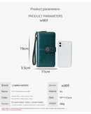 Women Wallet RFID Anti-theft Leather Wallets For Woman Long Zipper Large Ladies Clutch Bag Female Purse Card Holder - S4455689 - Tuzzut.com Qatar Online Shopping