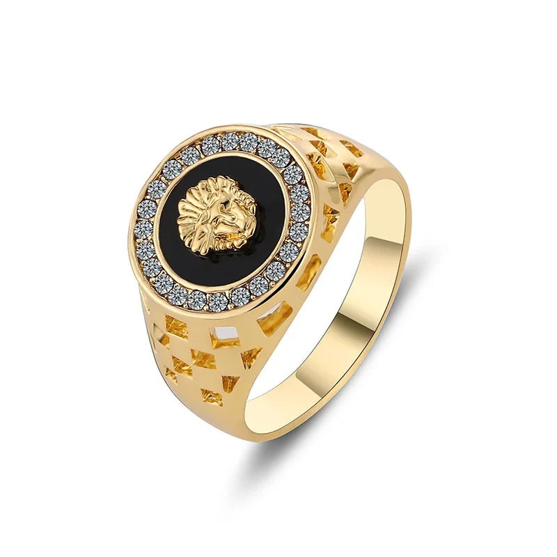 Creative Medusa Ring for Men Inlaid with Zircon Fashion Domineering Rings Female Punk Style Jewelry Gifts Wholesale - Tuzzut.com Qatar Online Shopping