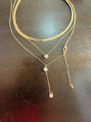 Boho Multi-layer Long Chain Necklace Triangular Hollow Metal Stick Pendant Necklaces For Women Fashion Neck Jewelry - S1552292 - Tuzzut.com Qatar Online Shopping