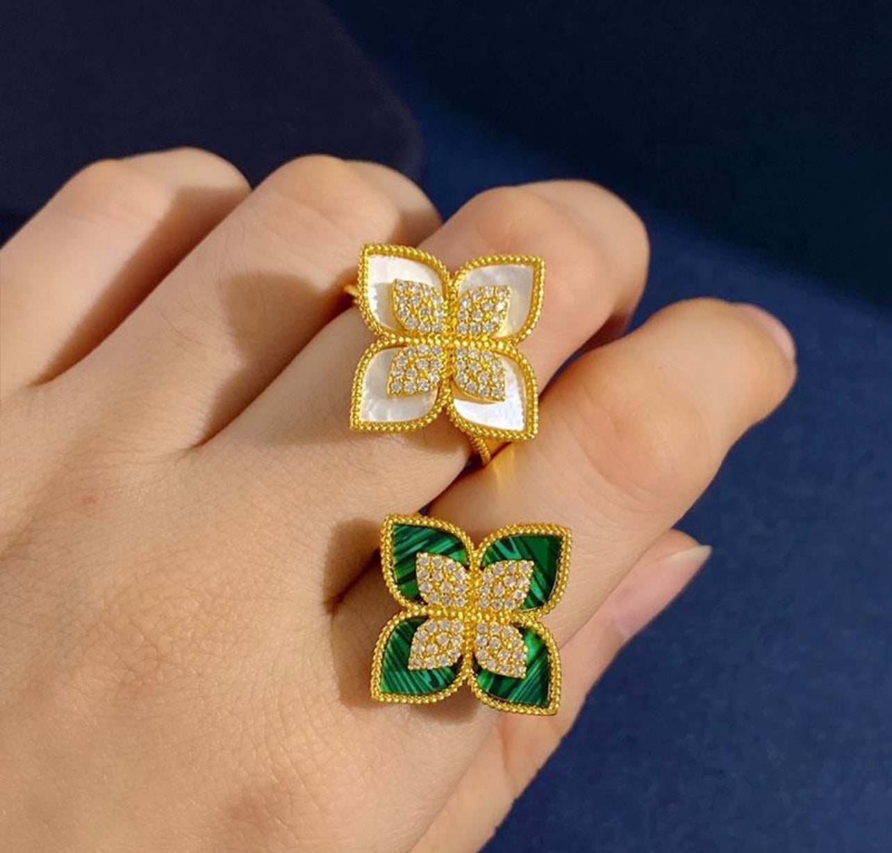 Four-Petal Flower Fashion Rings S4604085 Four-Petal Flower Fashion Rings S4604085