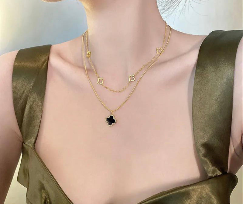 Women's Fashion Double Layer Necklace Jewelry - S4433970