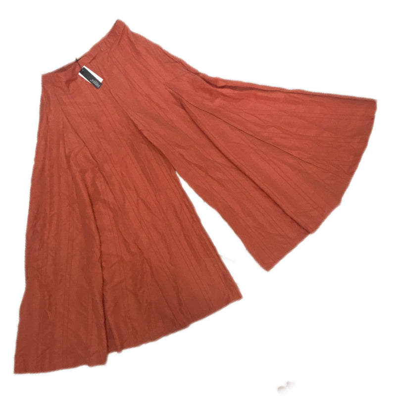 Woman Elegant Orange Loose High Waisted Pants  - Size XL - S4020903 24 - HRK4001 - Tuzzut.com Qatar Online Shopping