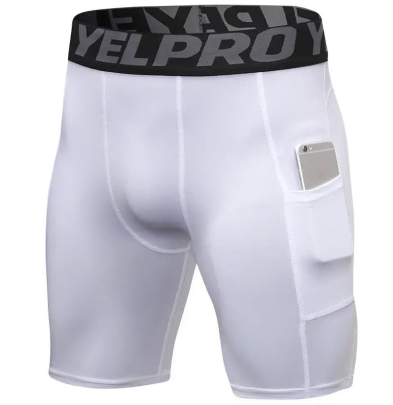 3 Pcs Men's Athletic Compression Shorts with Phone Pockets Running  Workout Underwear Quickly Dye Swim Trunk  - S4226884 01 op - Tuzzut.com Qatar Online Shopping