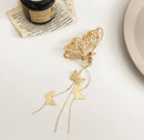 Vintage Metal Butterfly Hair Claw Nonslip Elegant Golden Geometric Hair Crab Clips With Butterfly Tassel Girls Hair Accessorie - Tuzzut.com Qatar Online Shopping
