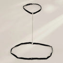 Sexy Black Elastic Belt Band Belly Neck Chain for Women Body Bikini Bra Metal Cross Chain Jewelry Gothic Party Gifts - Tuzzut.com Qatar Online Shopping