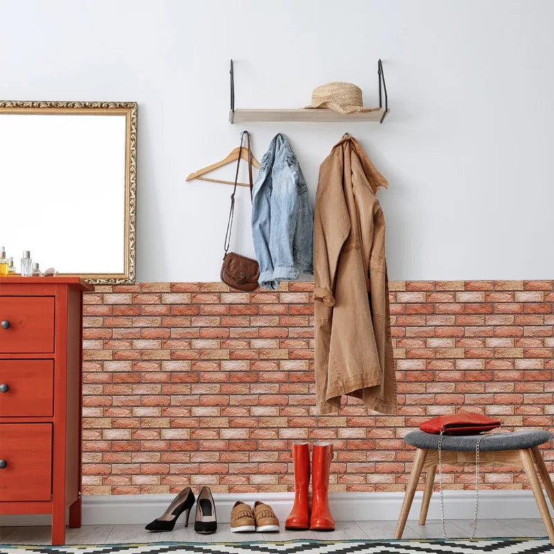 3D Stereo Wall Stickers Self-adhesive Wallpaper Brick Pattern 3D Stereo Wall Stickers Self-adhesive Wallpaper Brick Pattern