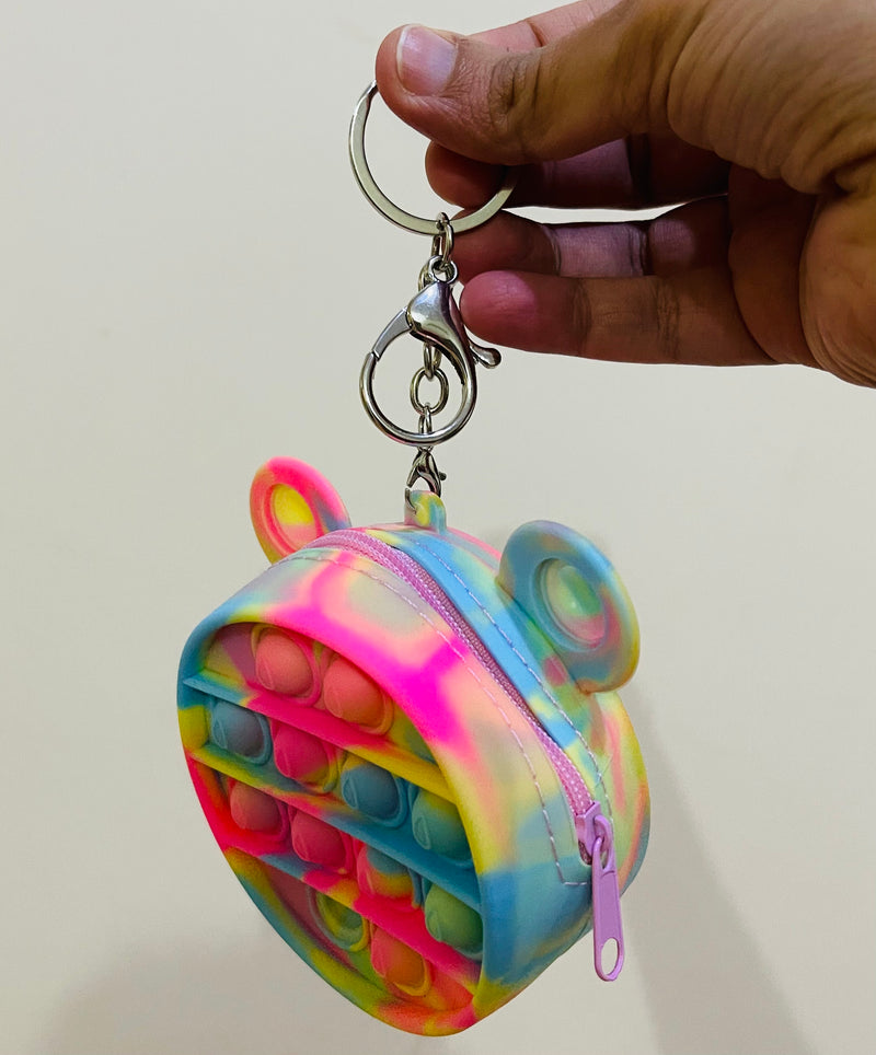 Pops Its Push Bubbles Toy Rainbow Kitty Cat Kawaii Coin Purse Children Wallet Ladies Bag Silica Gel Dimple Fidget Toy Fashion - Tuzzut.com Qatar Online Shopping