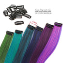 Long Straight Colored Hair Strands Hair Extension Clip One Piece - Tuzzut.com Qatar Online Shopping