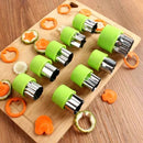 9pcs Heart Shape Vegetables Cutter Plastic Handle Portable Cook Tools Stainless Steel Fruit Cutting Die Kitchen Gadgets - Tuzzut.com Qatar Online Shopping