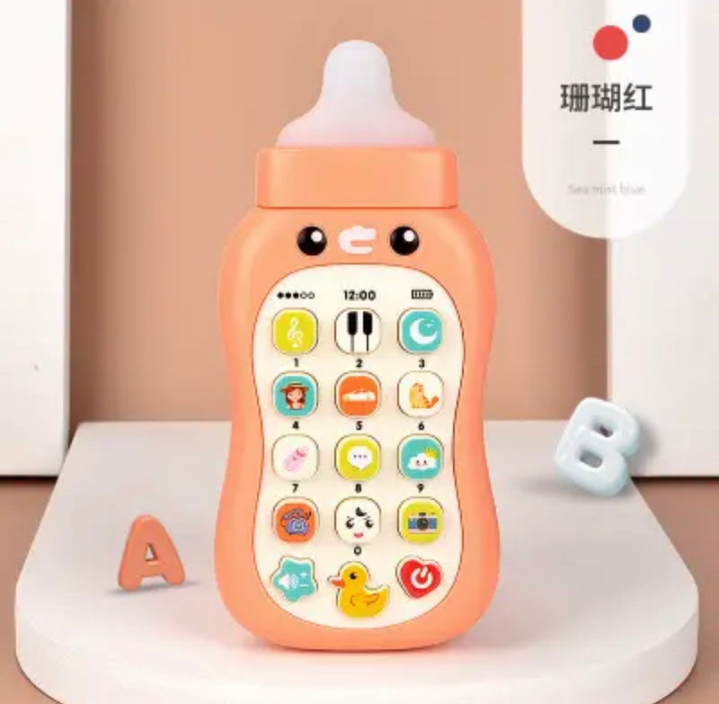 Baby Pacifier Simulation Music Mobile Phone Toys- X3606531 - Tuzzut.com Qatar Online Shopping