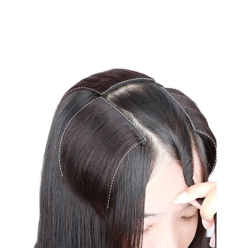 Synthetic Invisable Seamless Hair Pads Clip In One Piece 2Clips - Tuzzut.com Qatar Online Shopping
