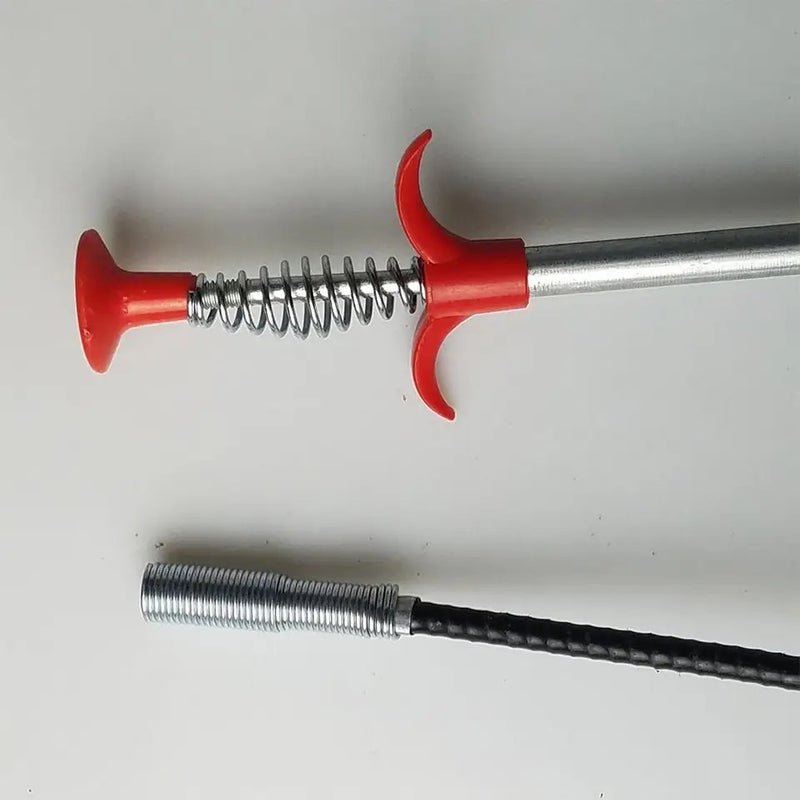 Spring Pipe Dredging Tool Flexible Grabber Pickup Snake Cable Aid Grab Trash A Drain Auger Unclog Hair Drains Sink Toilet