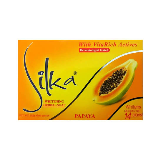 Silka Bar Soap Whitening Herbal Papaya 135g - Tuzzut.com Qatar Online Shopping