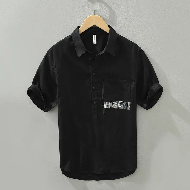 Linen Men Shirt size -3XL (S4705944 68) - Tuzzut.com Qatar Online Shopping