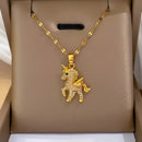 cute angel pony pendant unicorn necklace ladies light luxury niche European and American clavicle chain - Tuzzut.com Qatar Online Shopping