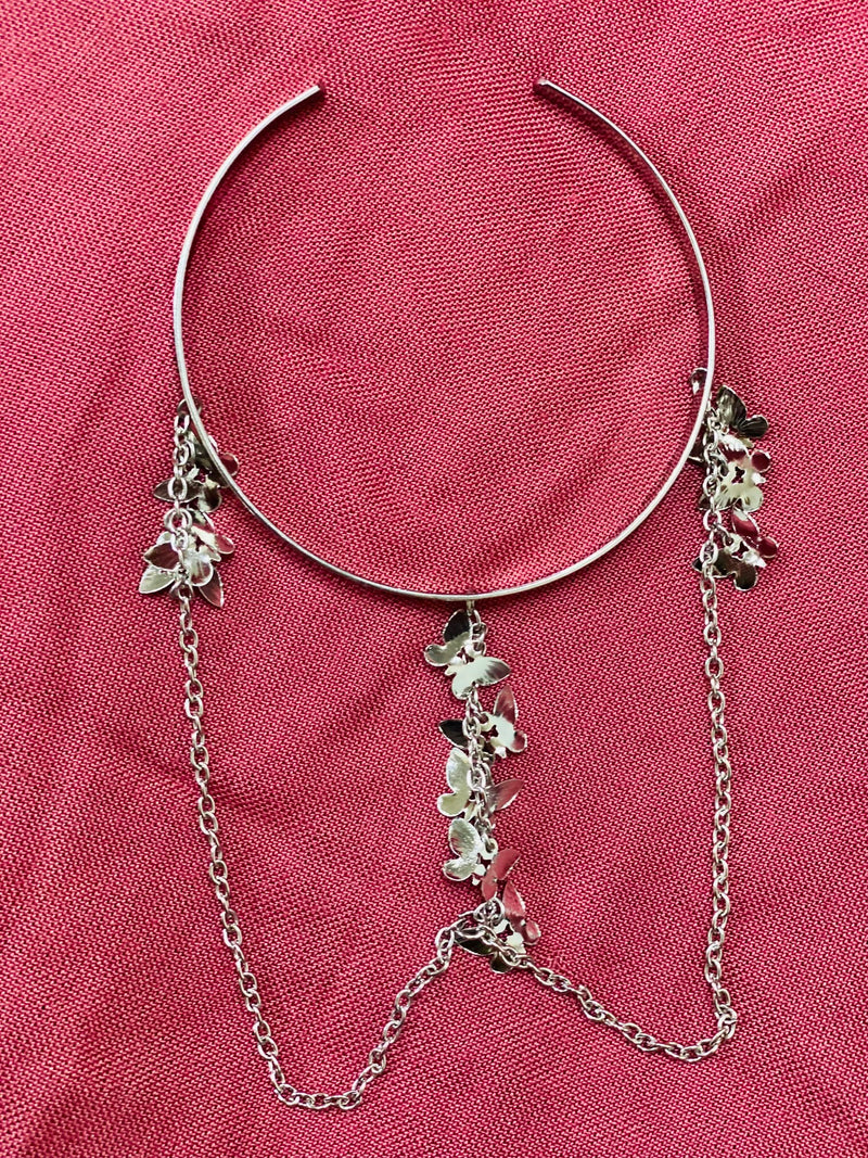 Charm Upper Arm Bracelet Metal Leaves Tassel Pendants Arm Cuff Bangle Bracelets For Women Fashion Jewelry - Tuzzut.com Qatar Online Shopping