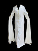 Latest Unique White Long Sleeve Wedding Dresses  High Collar Bridal Gowns Party Wear Size -L (S4711119 29) - Tuzzut.com Qatar Online Shopping