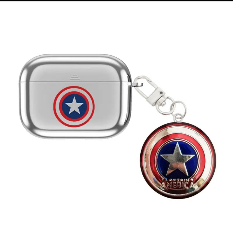 Marvel Earphone Protective Case For Apple Airpods  Pro  Captain America Wireless Bluetooth Headset Shell Airpods Pro - X334695596- HRK4002 - Tuzzut.com Qatar Online Shopping