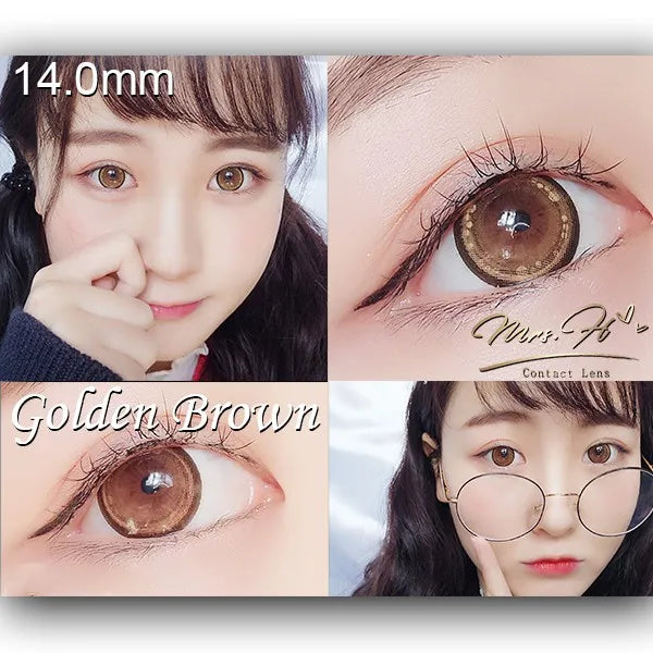 Mrs.H 2pcs Colored Soft Contact Lenses for Eyes Colorful Cosmetic