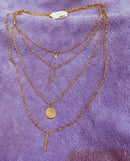 Boho Multi-layer Long Chain Necklace Triangular Hollow Metal Stick Pendant Necklaces For Women Fashion Neck Jewelry - S1552292 - Tuzzut.com Qatar Online Shopping