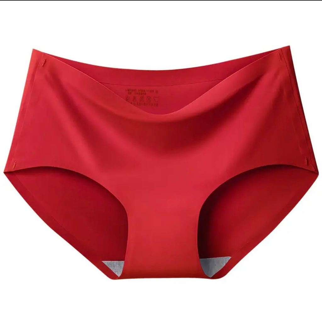 Women's Underwear Ice Silk Seamless Mid waist Panties For Women Sexy L