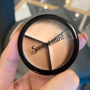 3-Color Concealer Palette Moisturize Long Lasting Cover Dark Circles Acne Pores Cream Shading Highlighter Face Makeup Cometics - Tuzzut.com Qatar Online Shopping