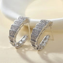 Earrings Fashion New Wild Creative Super Fairy Crystal Sparkling Personality Cold Wind Temperament Earrings - Tuzzut.com Qatar Online Shopping