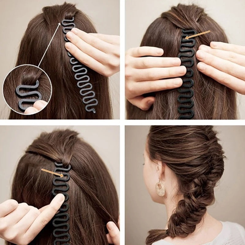 Hair Women Girls Braid Twist Styling Tool - Tuzzut.com Qatar Online Shopping