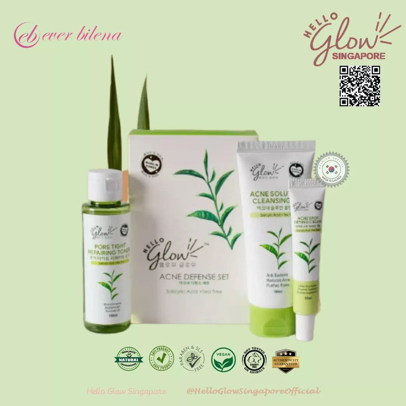 Hello Glow Acne Defense Kit - Tuzzut.com Qatar Online Shopping