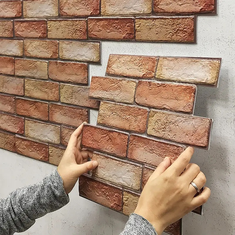 3D Stereo Wall Stickers Self-adhesive Wallpaper Brick Pattern 3D Stereo Wall Stickers Self-adhesive Wallpaper Brick Pattern