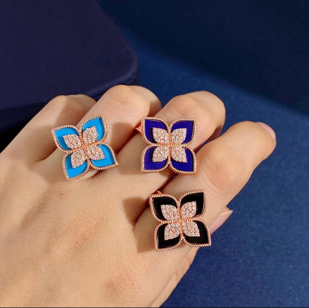 Four-Petal Flower Fashion Rings S4604085 Four-Petal Flower Fashion Rings S4604085