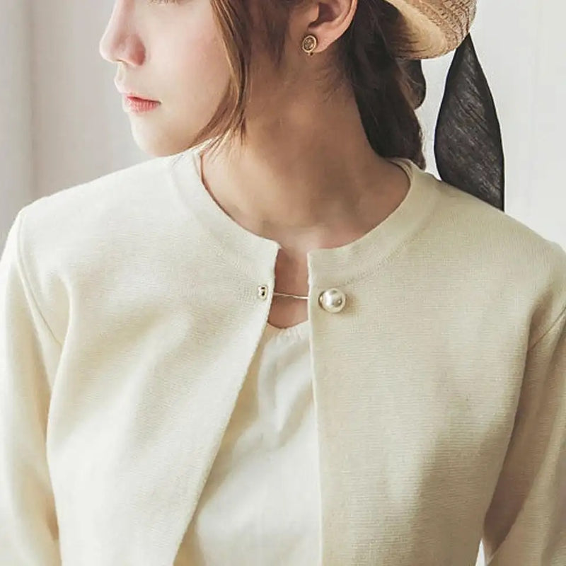 Fashion Artificial Pearl Brooch Pin Women High Quality Accessories Jacket Coat Decoration Jewelry Gift For Girls - Tuzzut.com Qatar Online Shopping